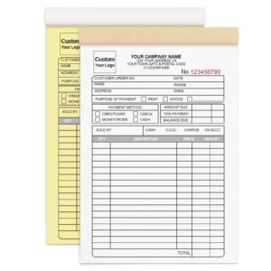 Custom Official Payment Receipt/Invoice Booklet Design & Print
