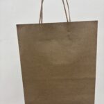 Veneloop.com Custom Branded Brown Kraft Paper Bag with Twisted Handle Printing