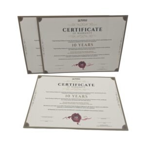 Custom A4 Certificate of Completion Design & Printing
