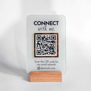 Custom Branded QR Code & Payment Acrylic Display Sign