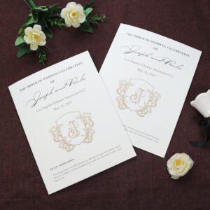 Custom Wedding Program Design & Printing